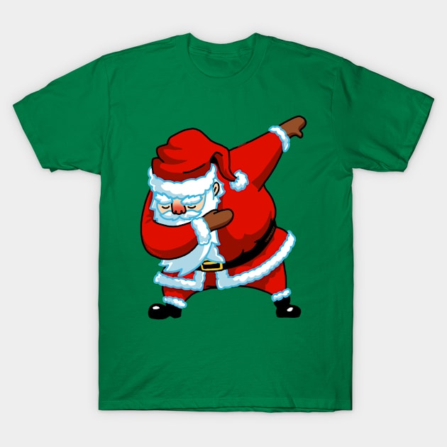 Rad Snowboard Santa Claus T-shirt Dab Santa Christmas Gift T-Shirt by vo_maria